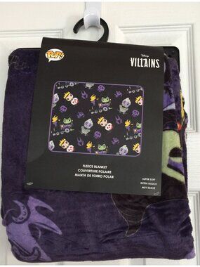 Funko POP Disney VILLAINS Fleece Plush Blanket Throw 48" x 60"